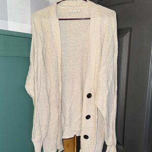 American Eagle Outfitters Cream Women's Cardigan